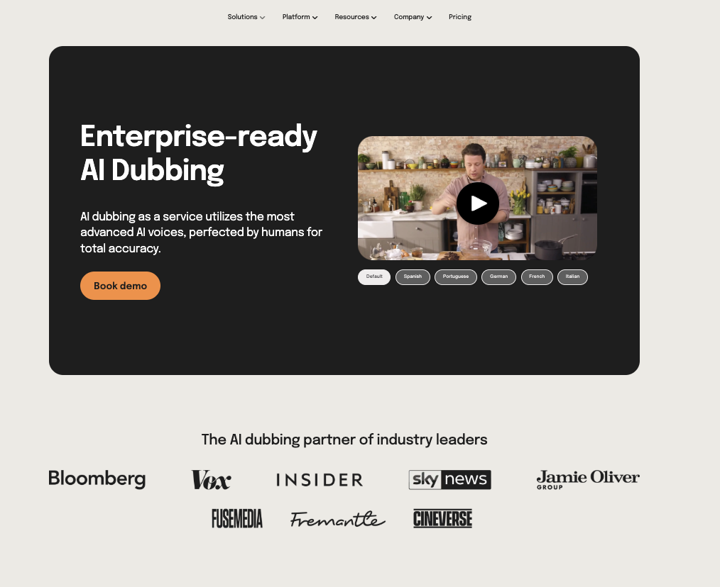 Papercup AI Dubbing Software