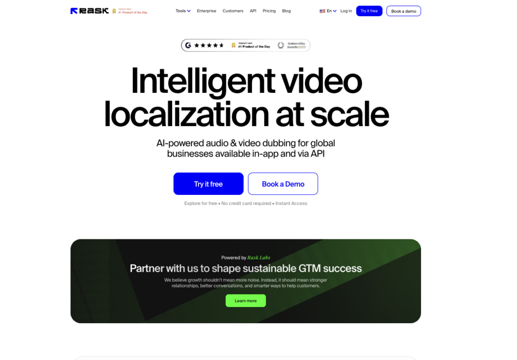 Rask AI AI Dubbing Software