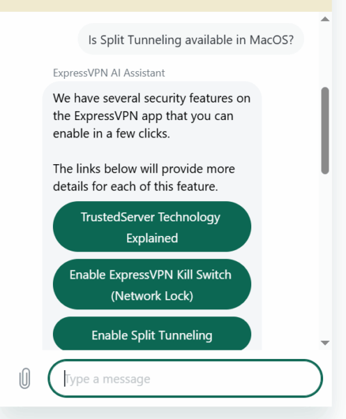 ExpressVPN Live Chat Support
