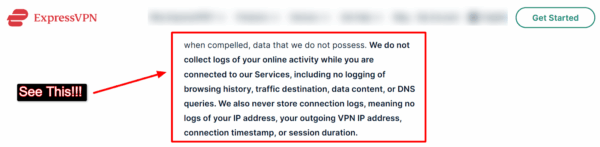 ExpressVPN Privacy
