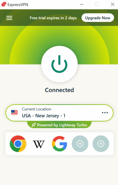 ExpressVPN User Interface