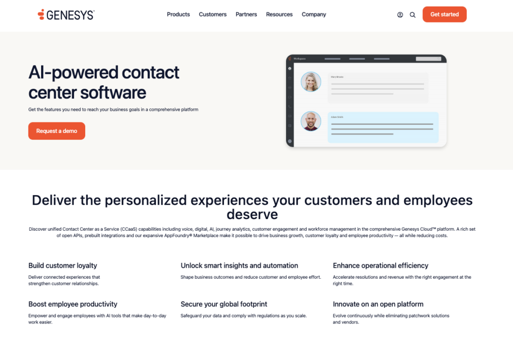 Genesys Virtual Call Center Software