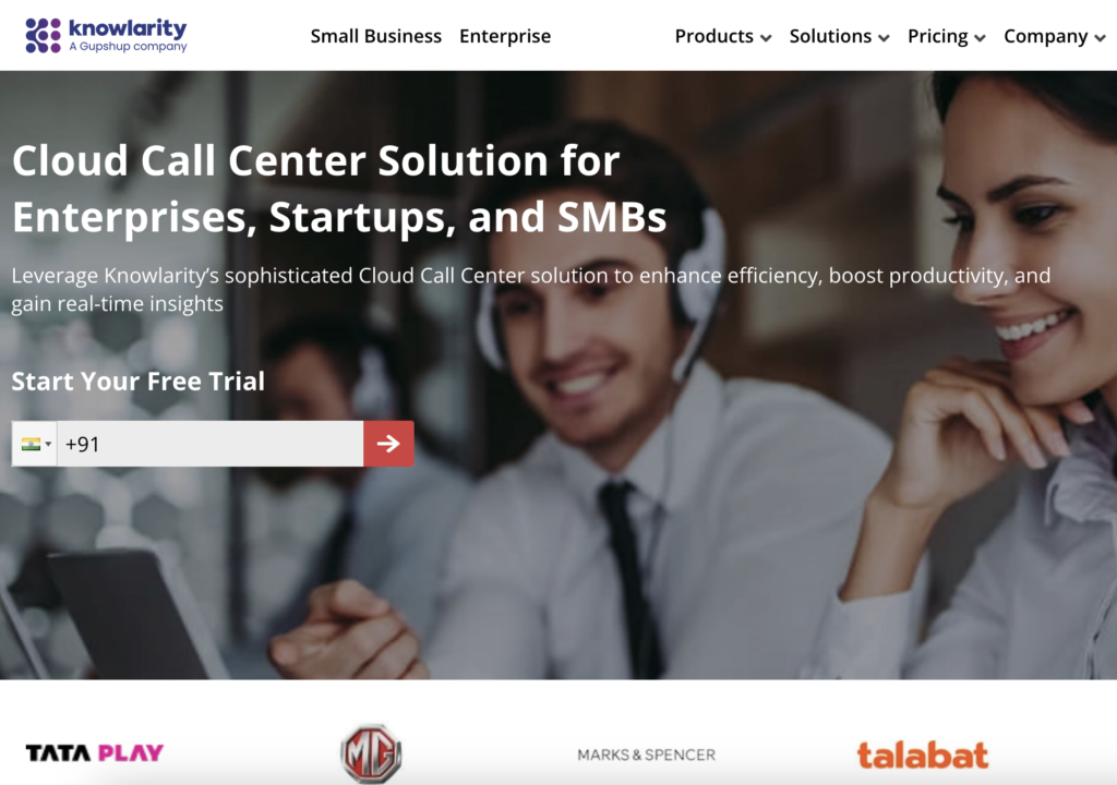 Knowlarity Cloud Based Call Center