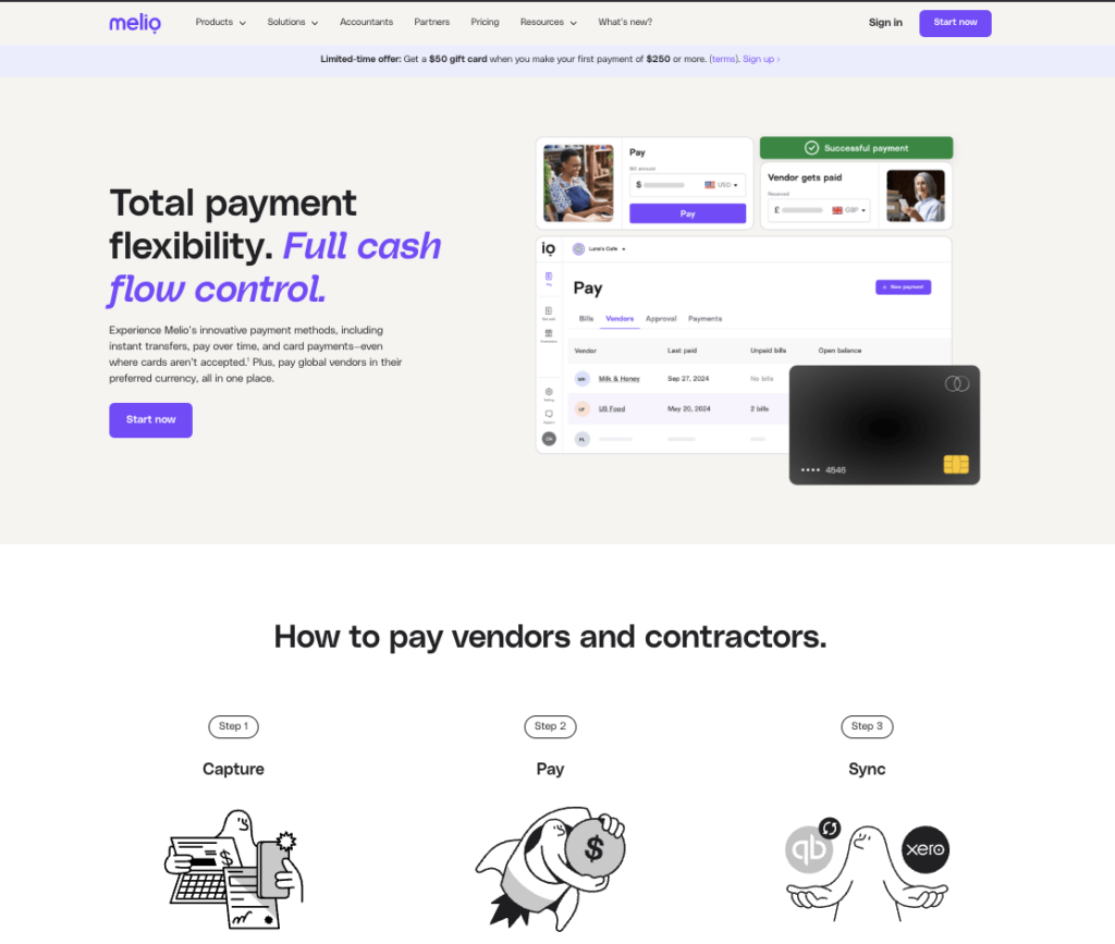 Melio Accounts Payable Automation