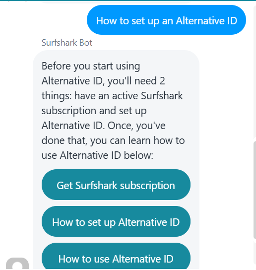 Surfshark LiveChat Support