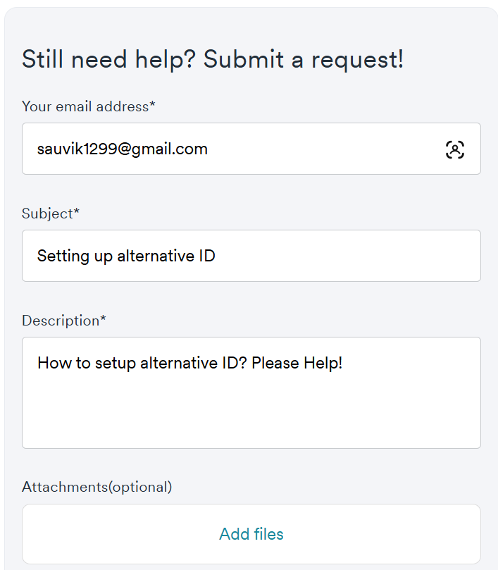 Surfshark Submit a Request