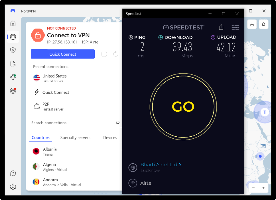 NordVPN Speeds 