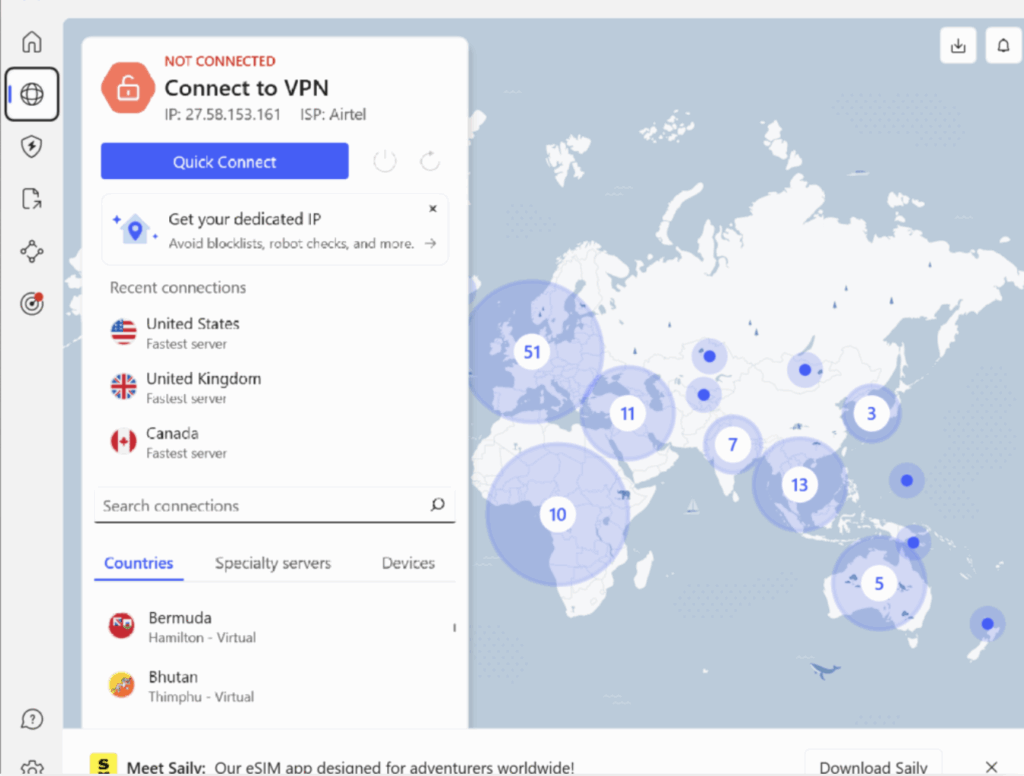 NordVPN app