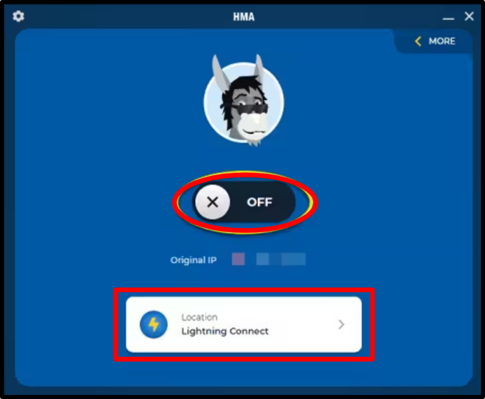 Hidemyass User Interface