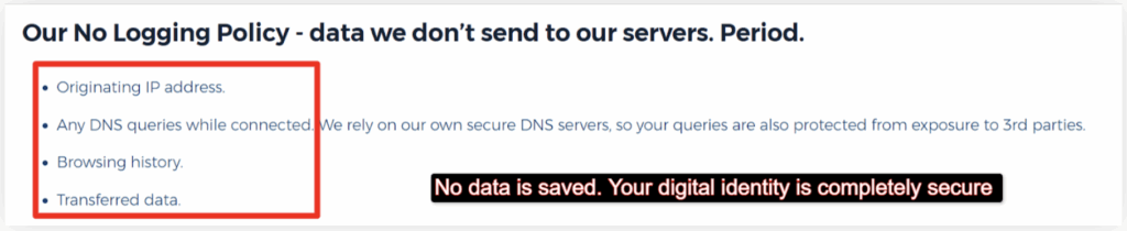 No-Log Policy