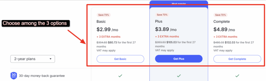 Nord VPN plans