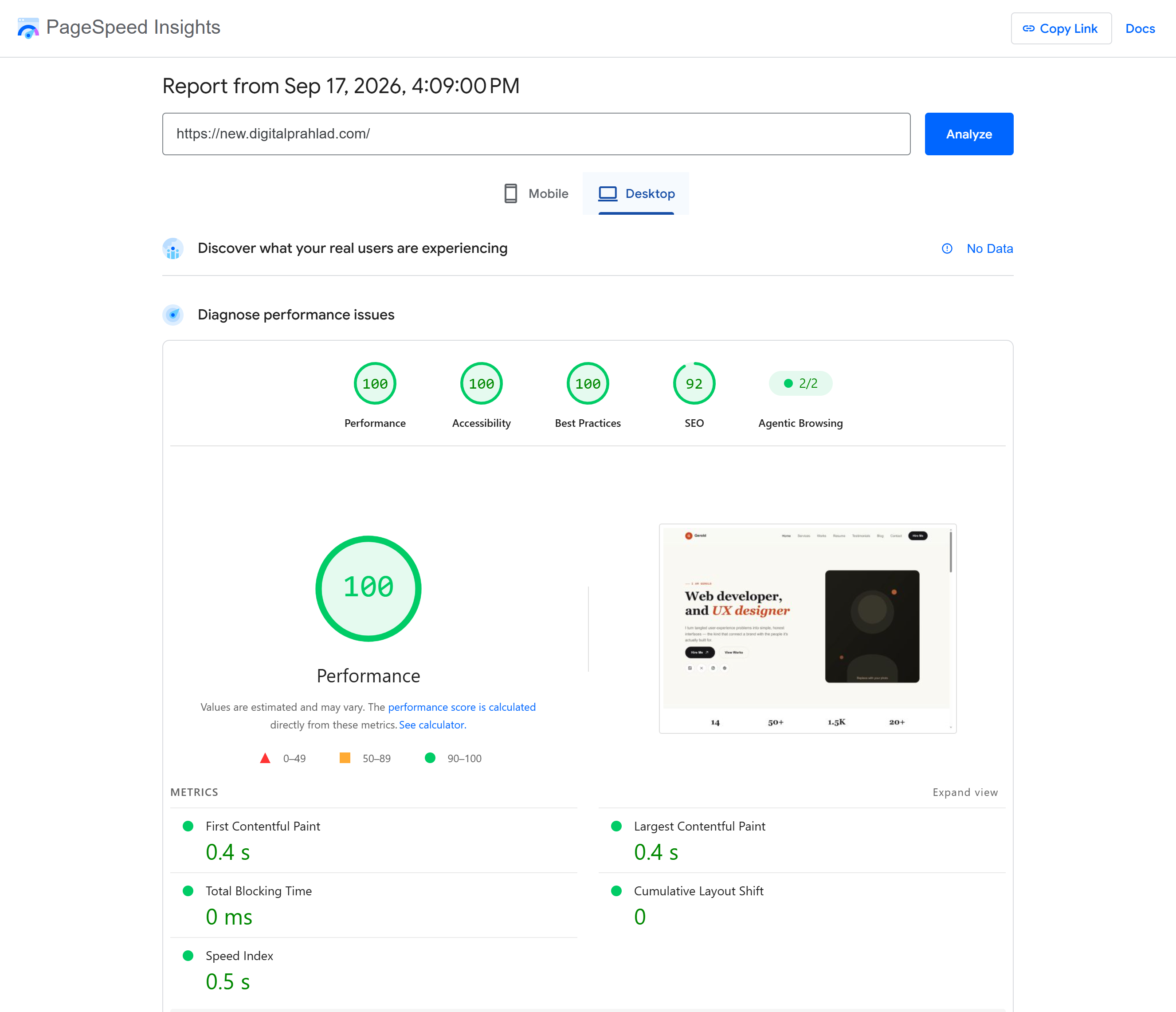 YouStable Review 2026 - Tested for Speed, Support, Value 9 custom php site page speed test on desktop