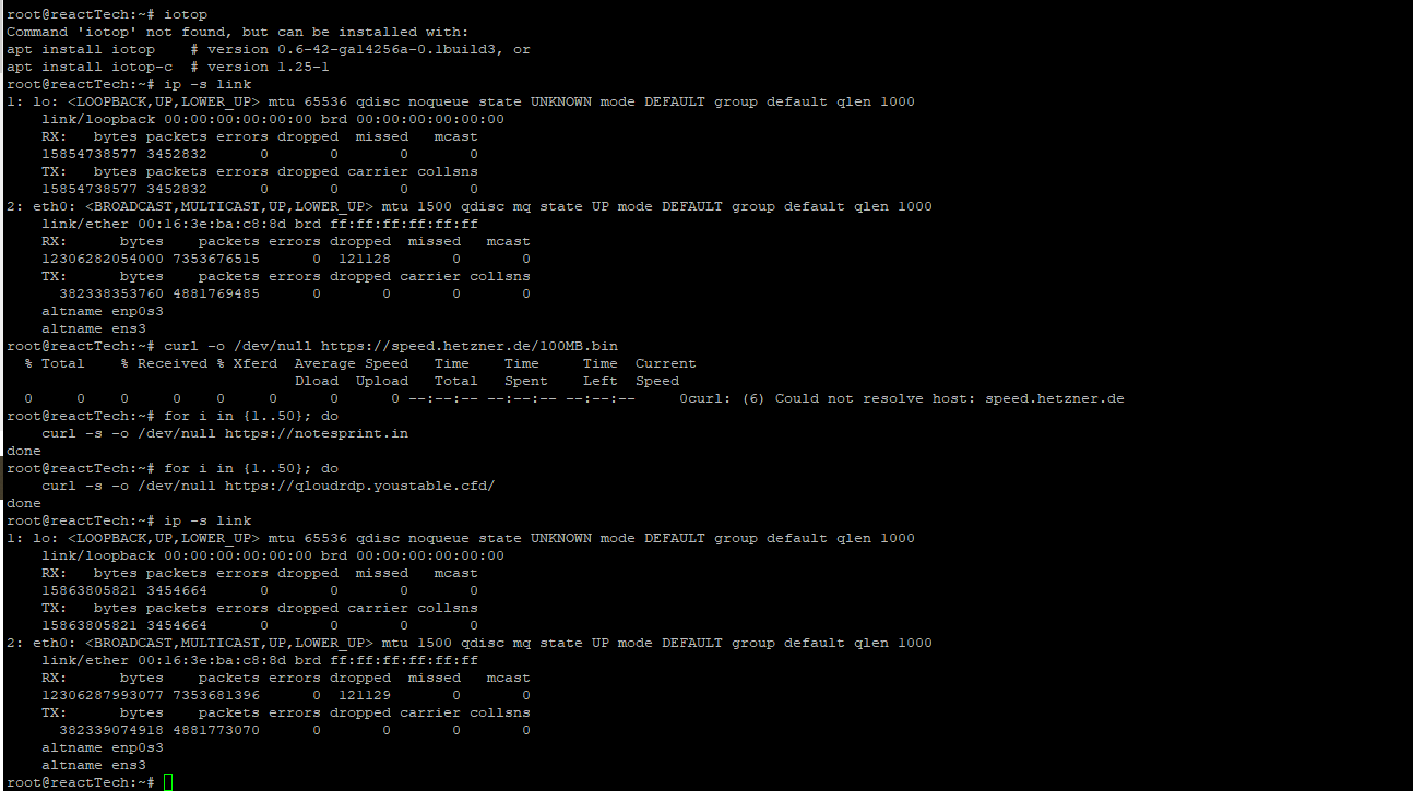 Network Interface Statistics & Traffic Measurement