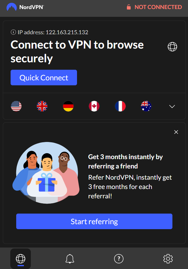 connect vpn to browser