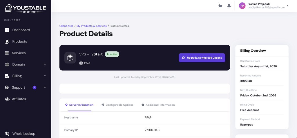 YouStable Review 2026 - Tested for Speed, Support, Value 1 youstable vps plan
