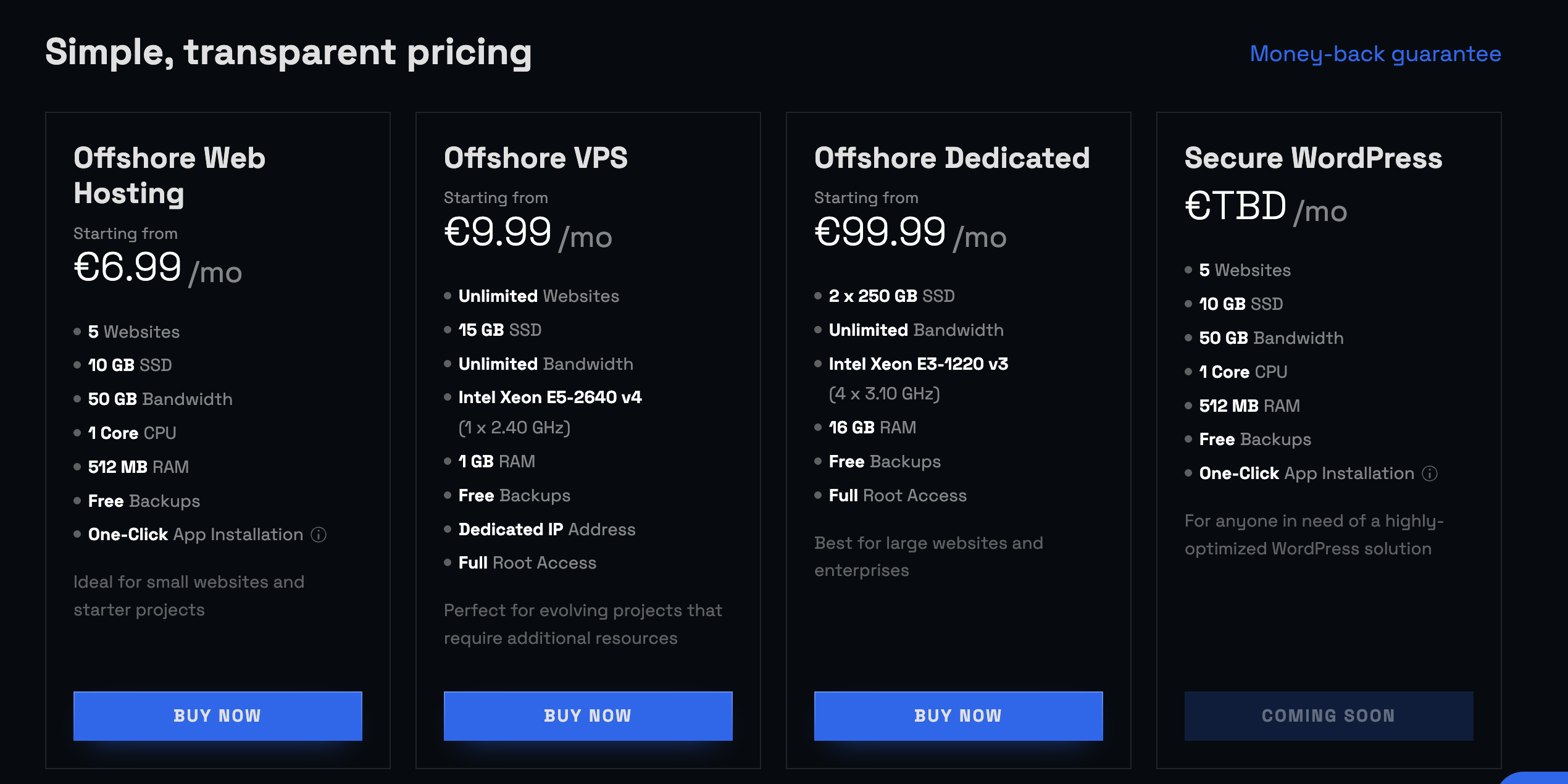 AbeloHost Plans