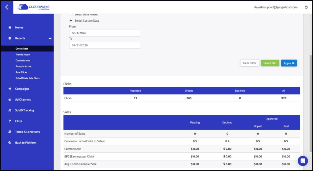 Cloudways Affiliate Programs