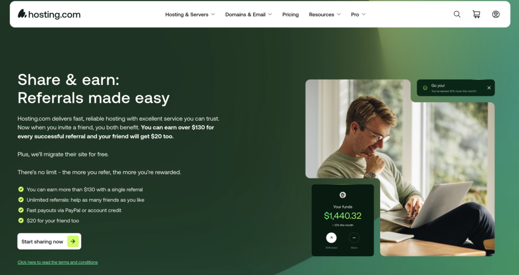 Hosting.com affiliate program