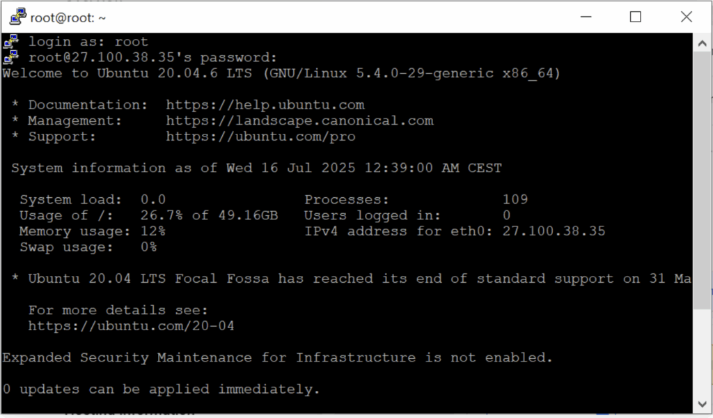 Now you can access your n8n hosting dashboard with http://your-vm-ip:5678 on your Google Chrome