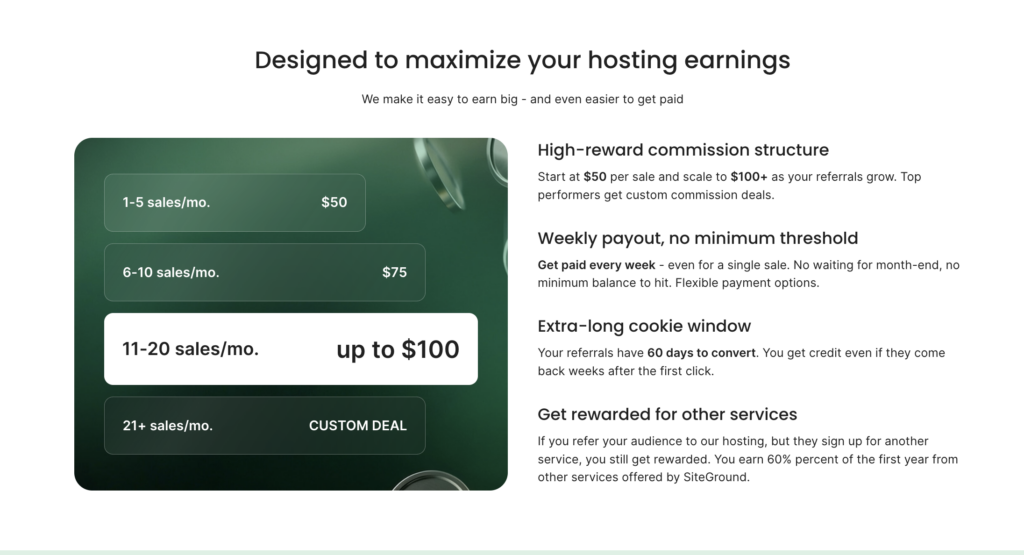 SiteGround Affiliate Programs