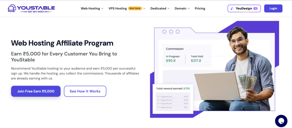 YouStable affiliate program