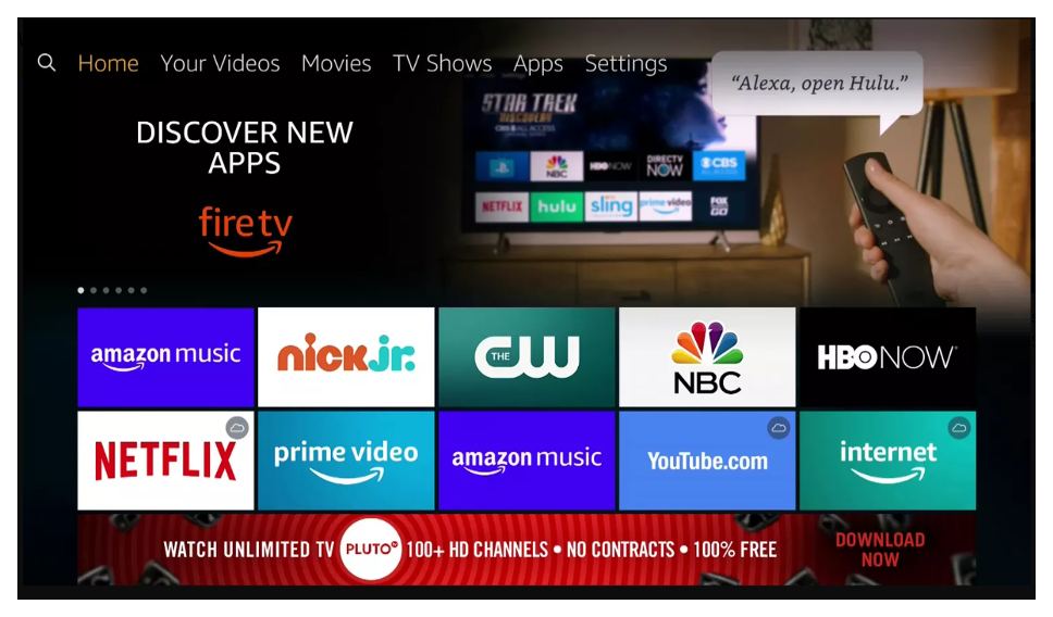 Go to the FireStick home screen