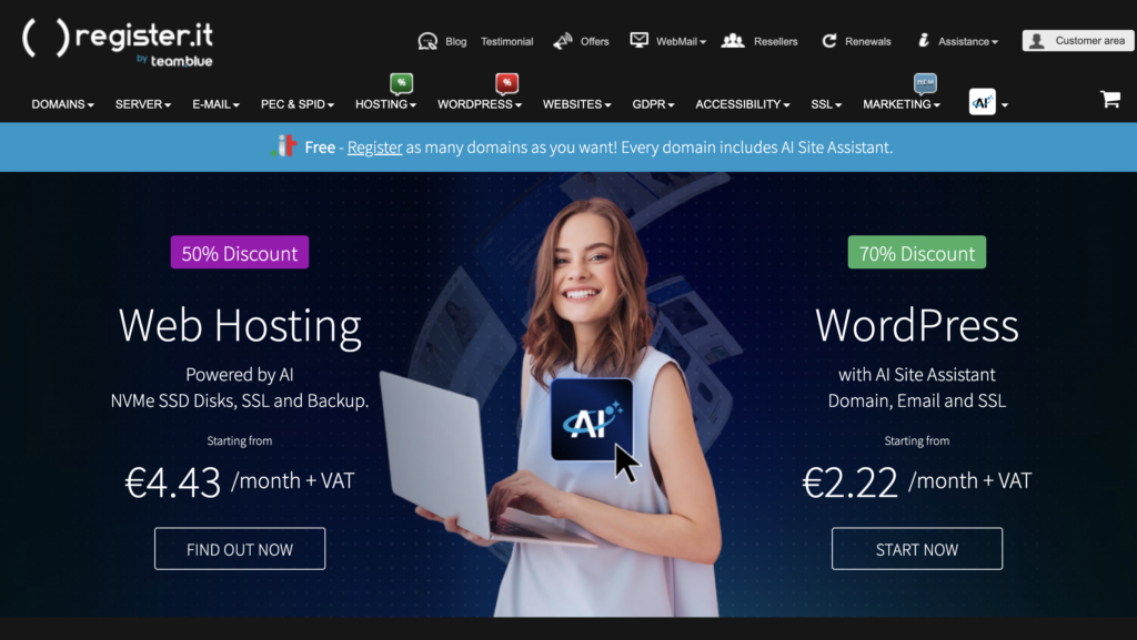 Register.it Review 2026: Tested for Speed, Support, Value 2 Register.it by TeamBlue