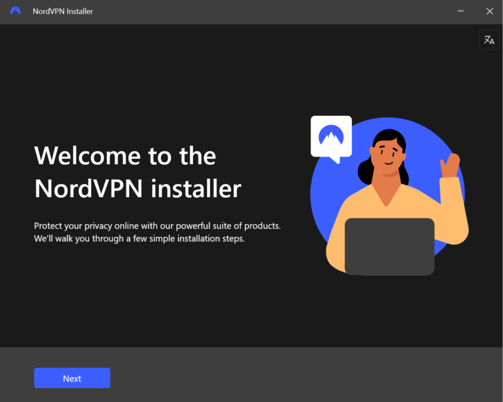 Securely log in to your NordVPN dashboard
