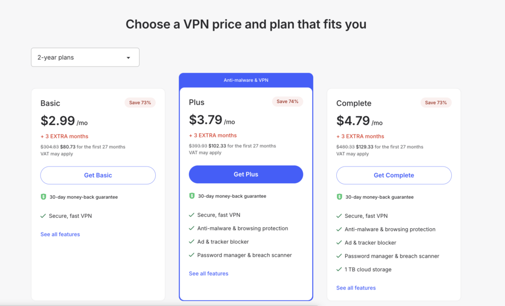 NordVPn Pricing and Plans