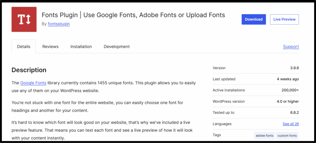 How to Start a Blog in Bengali in '2026,Feb' – 5 Easy Steps 8 Plugins like Easy Google Fonts or Custom Fonts