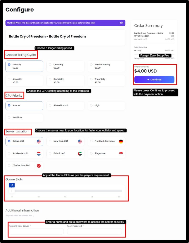 Make necessary configuration