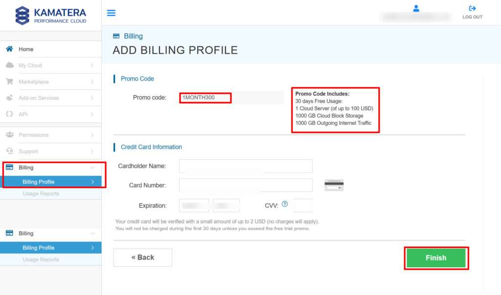 Add Billing Profile