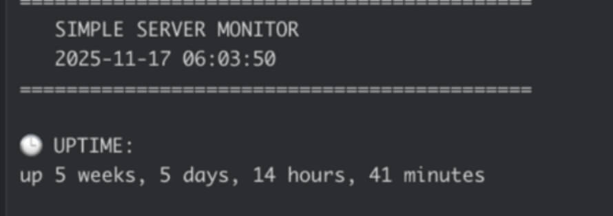 Uptime test