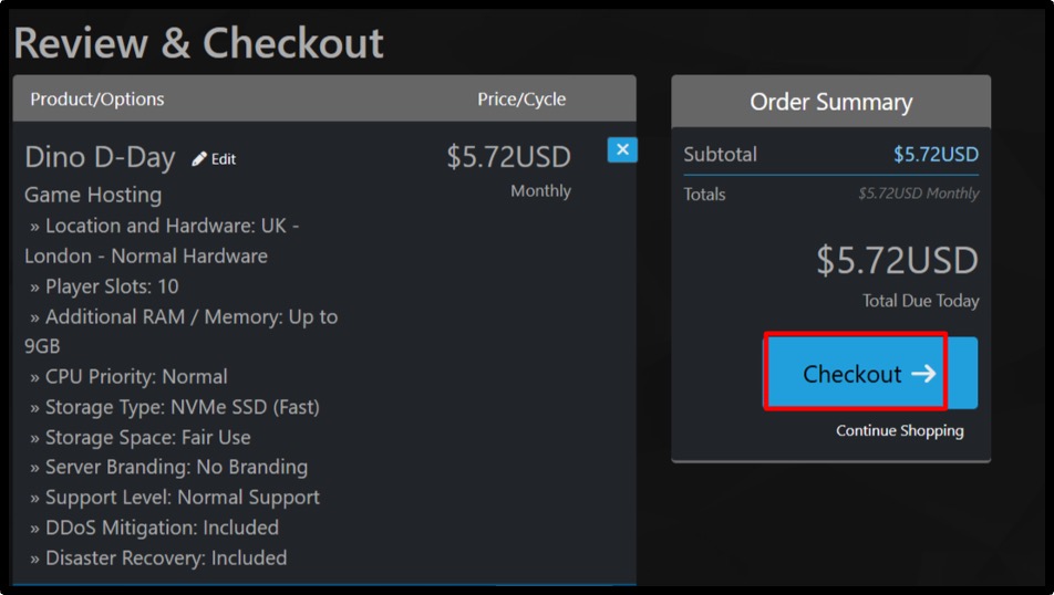 You will get a receipt of your order