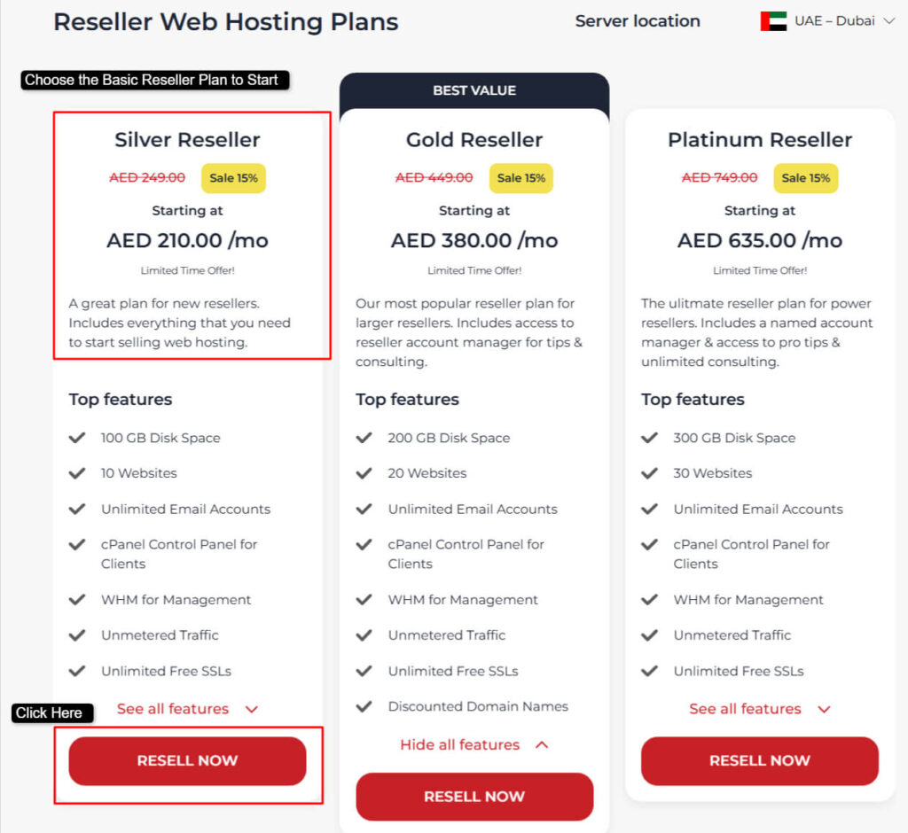 choose the best reseller hosting plan