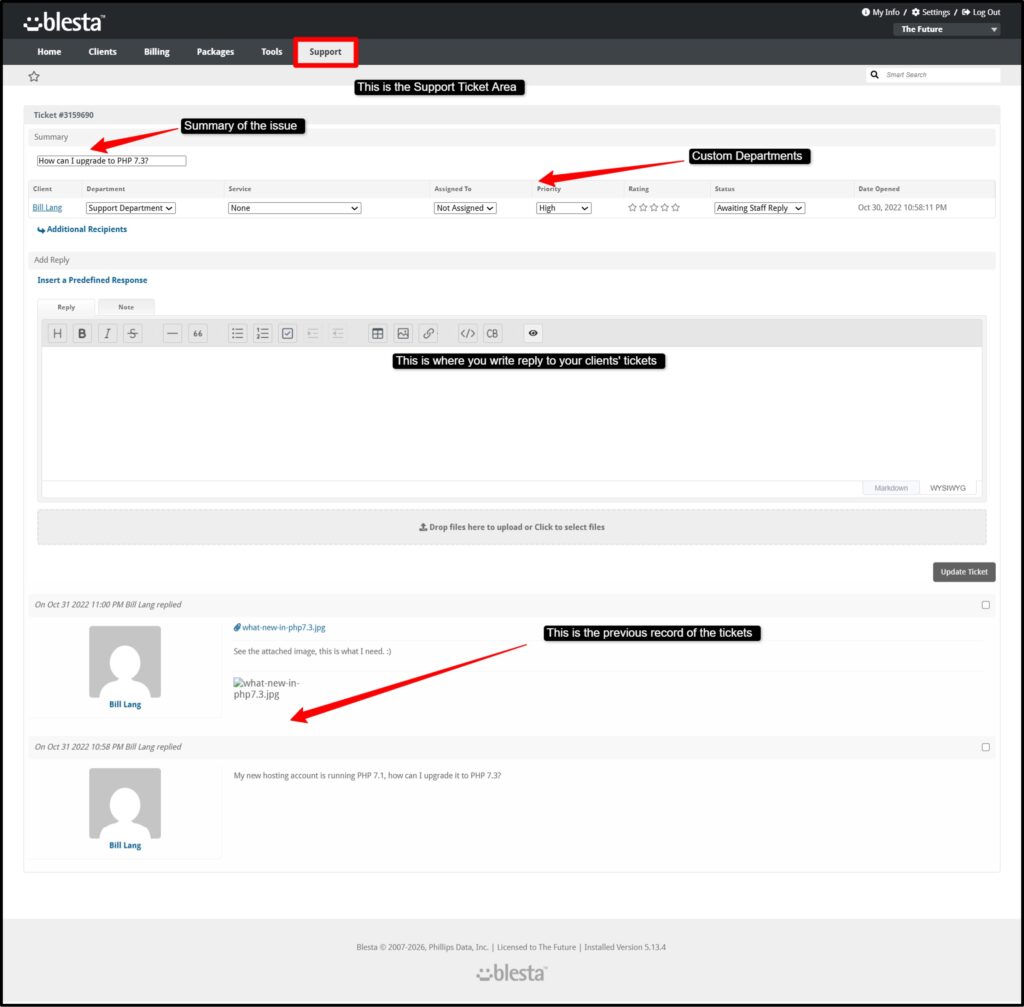 Official Ticket System