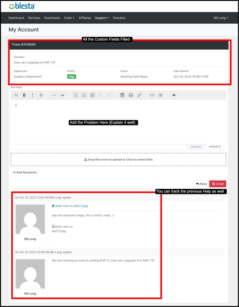 Support Tools: Ticket System & Knowledge Base