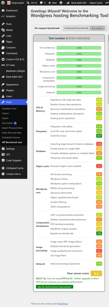 Hardware Benchmark Testing