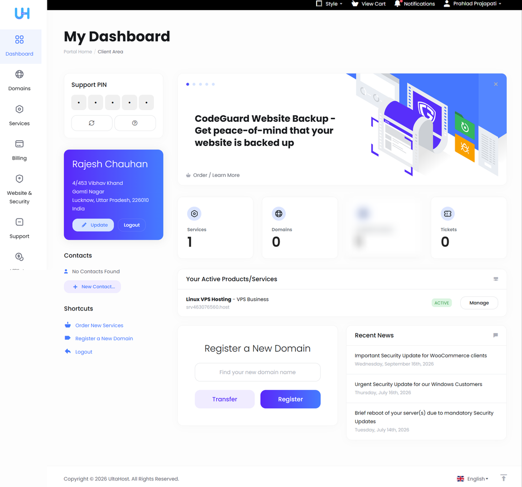 UltaHost Review 2026: After 4 Years & 2 Websites