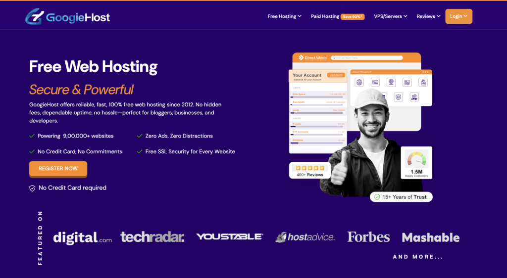 GoogieHost Free Hosting