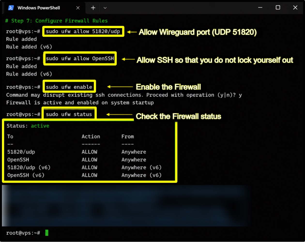 Configure Firewall Rules