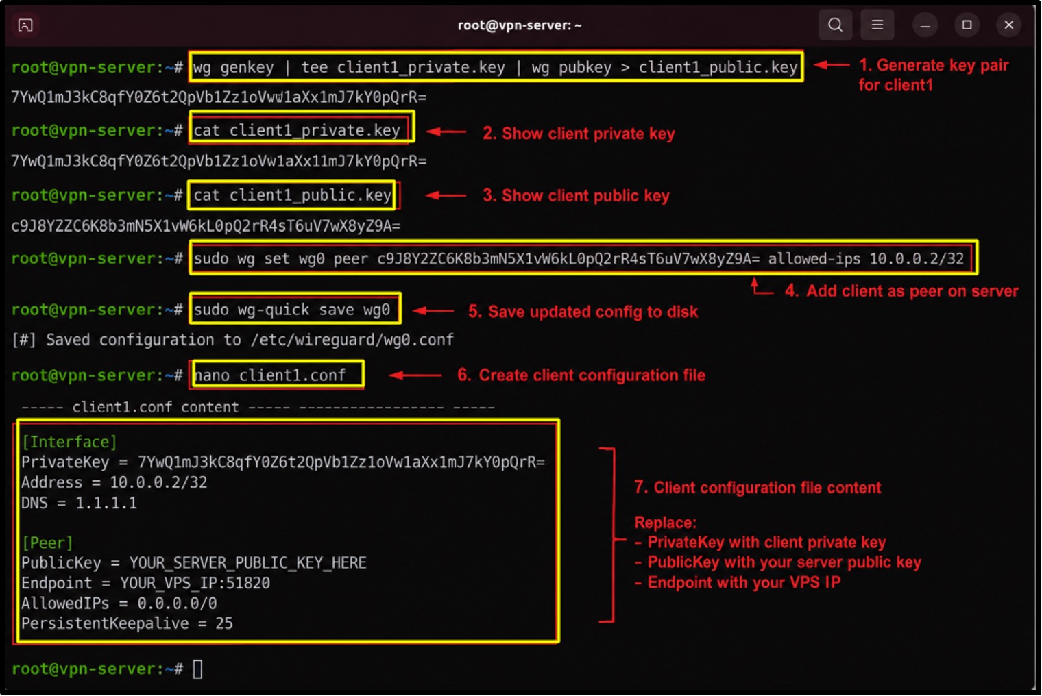 Create a WireGuard VPN Client