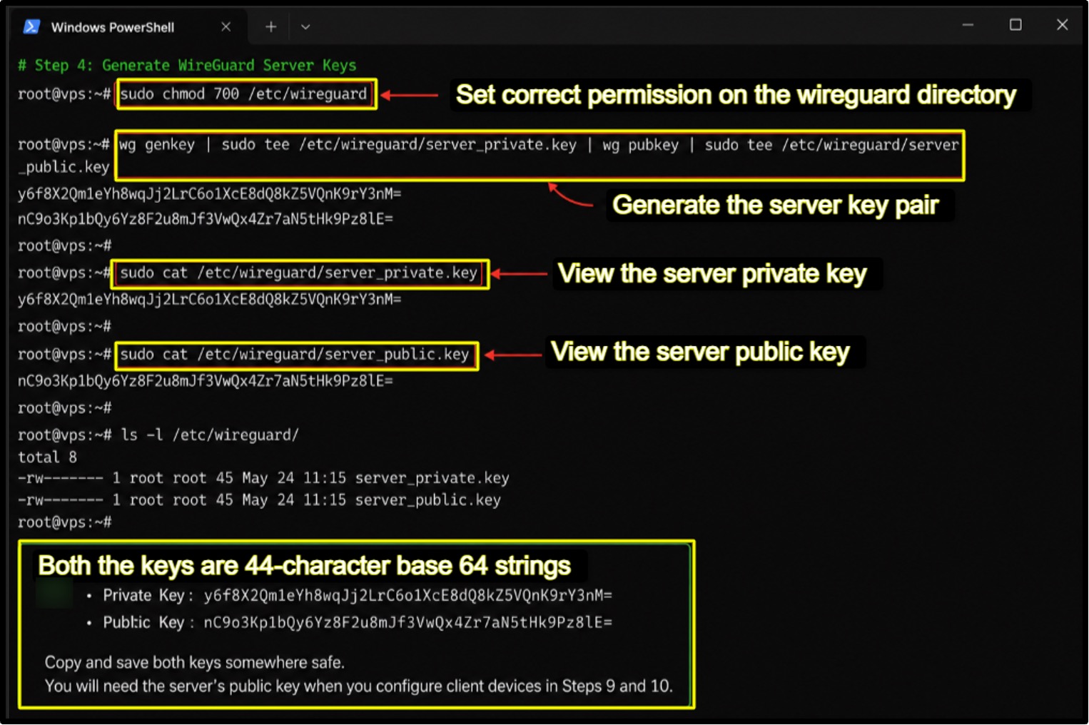 Generate WireGuard Server Keys