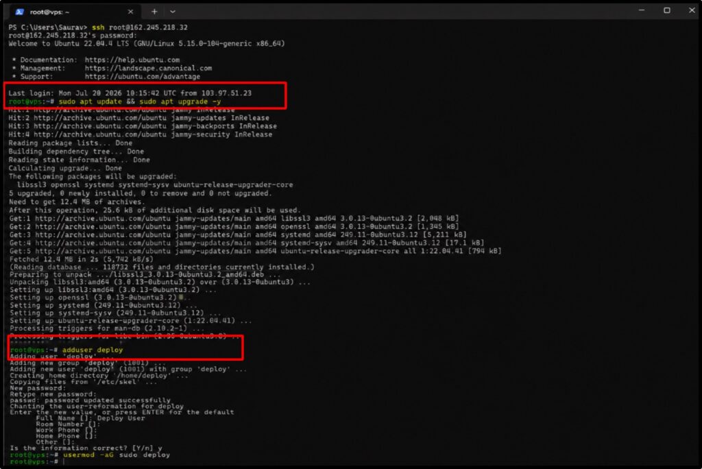Basic Security Preparation