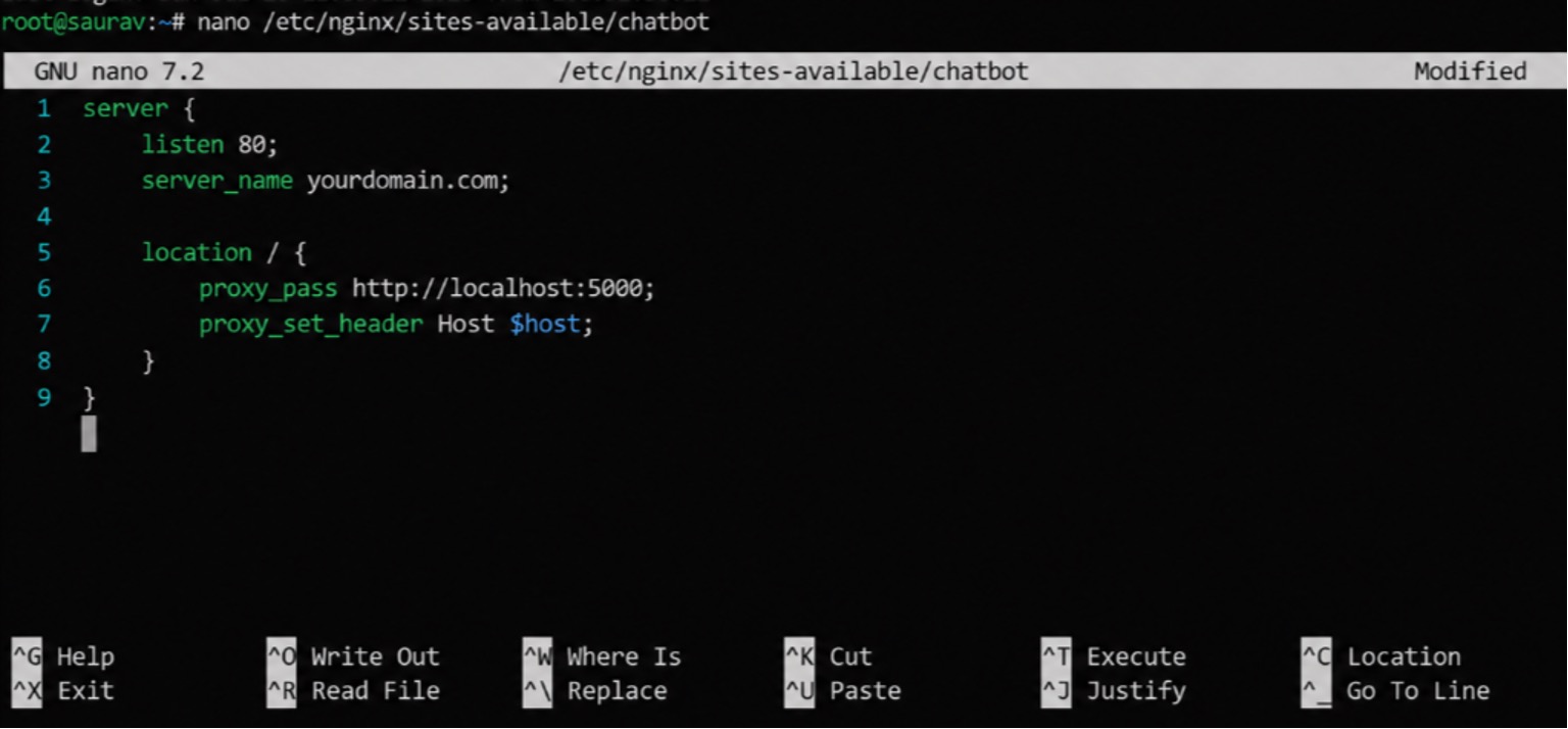 How to Host WhatsApp and Telegram Chatbots on a VPS 2026 17 Configure Nginx Reverse Proxy