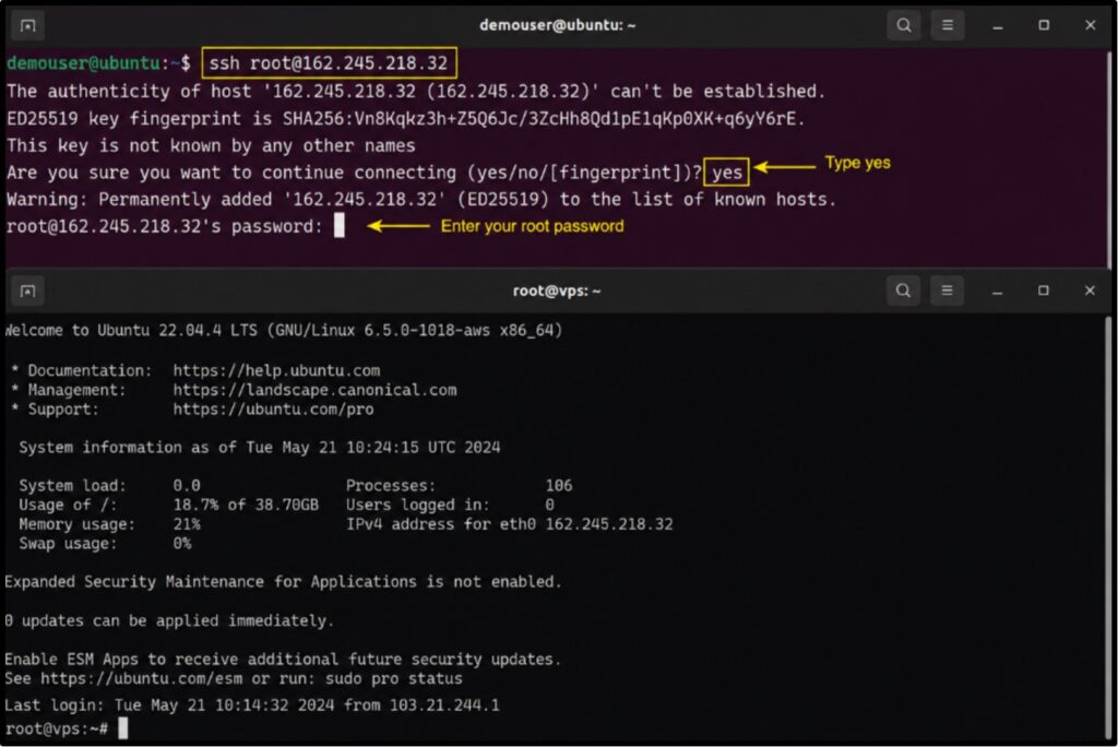 Connect to Your VPS