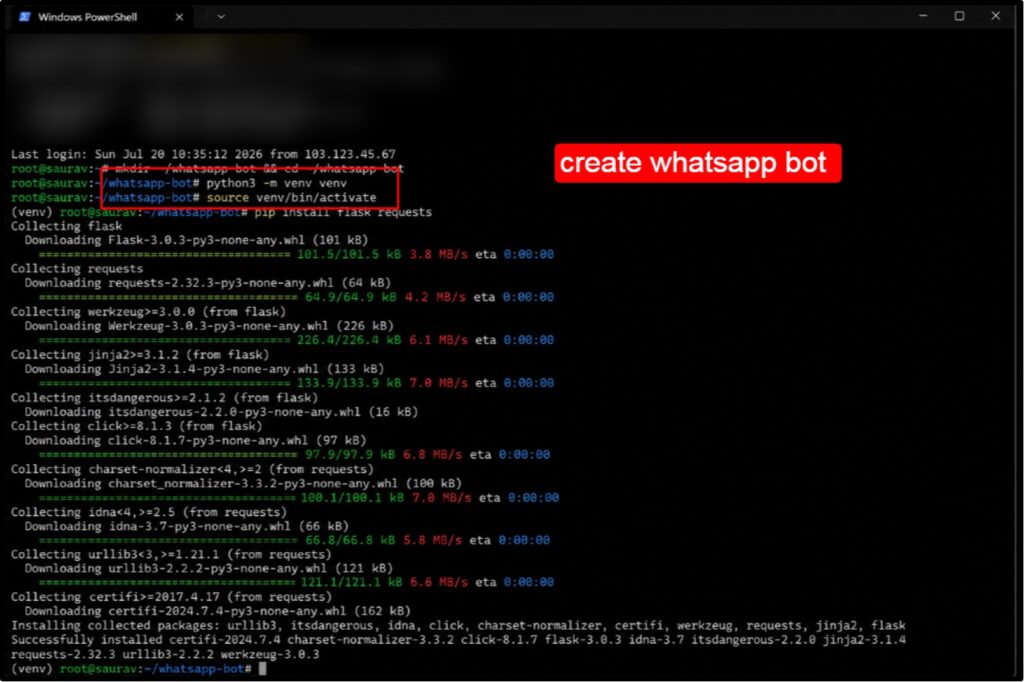 How to Host WhatsApp and Telegram Chatbots on a VPS 2026 15 Create a WhatsApp Business Chatbot