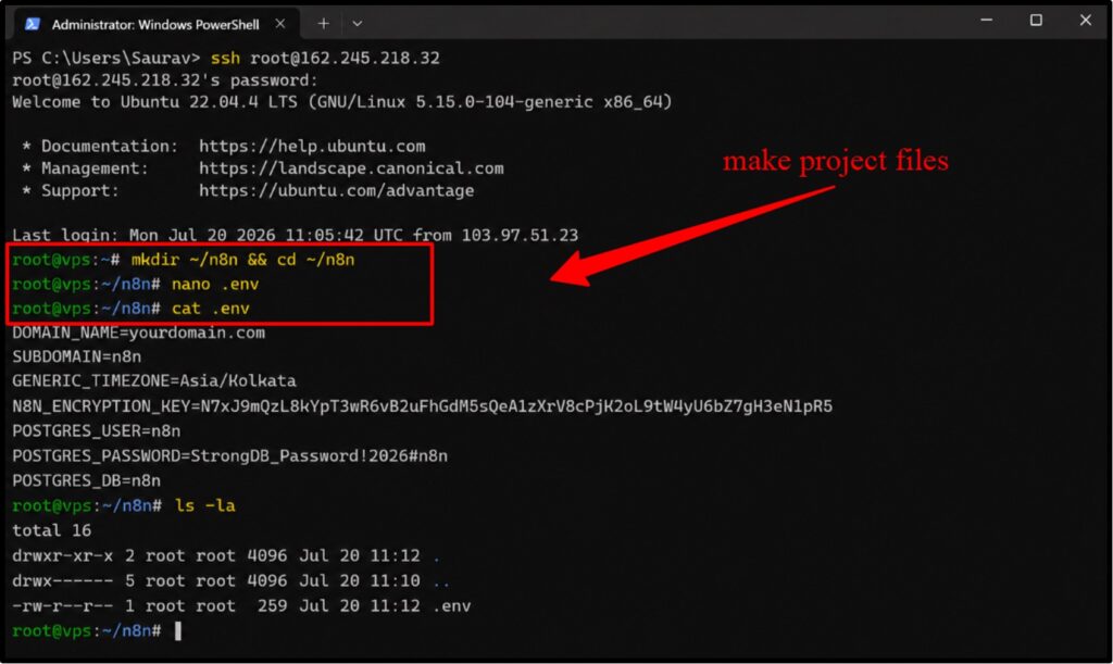 Create the Project Files