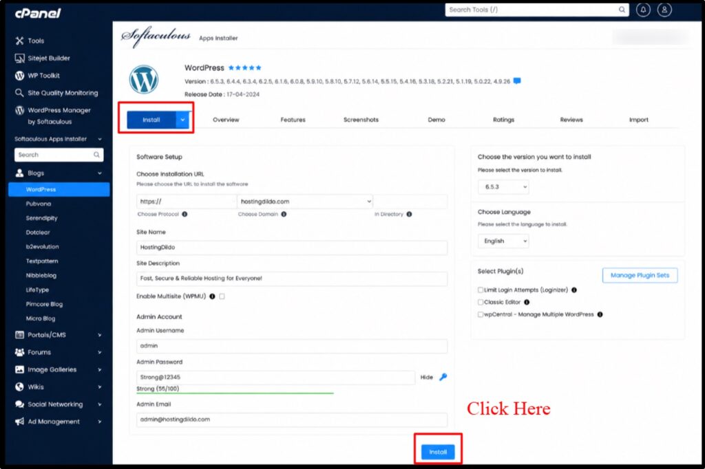 Set Up Your Hosting Website