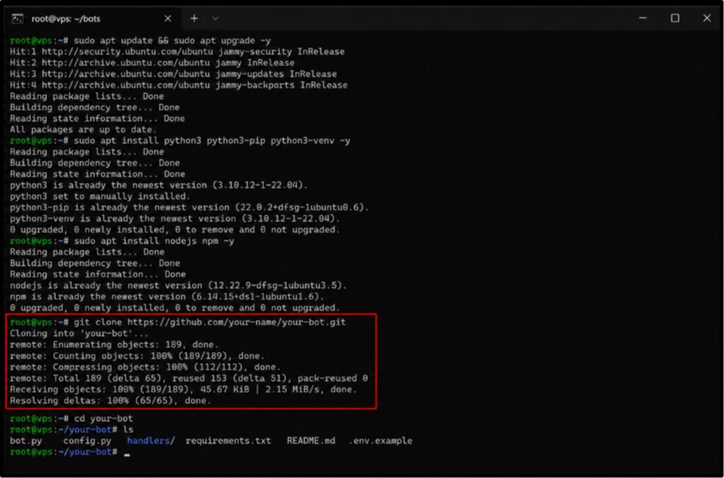 How to Run a Telegram Bot 24/7 for Free: Why You Need a VPS 9 Upload Bot Files